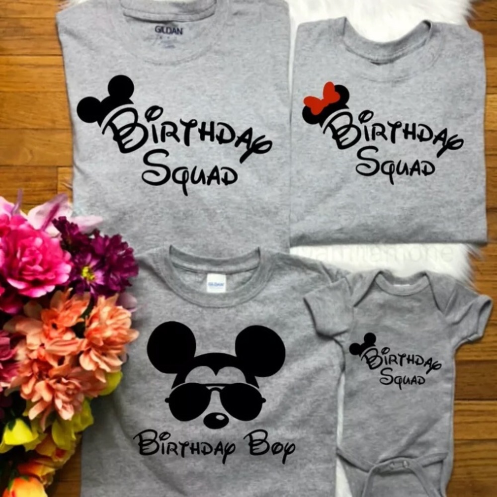 Birthday boy or birthday squad custom shirts